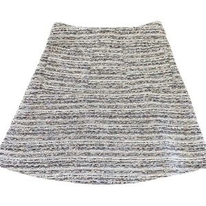 LOFT Tweed A-Line Elastic Waist Skirt